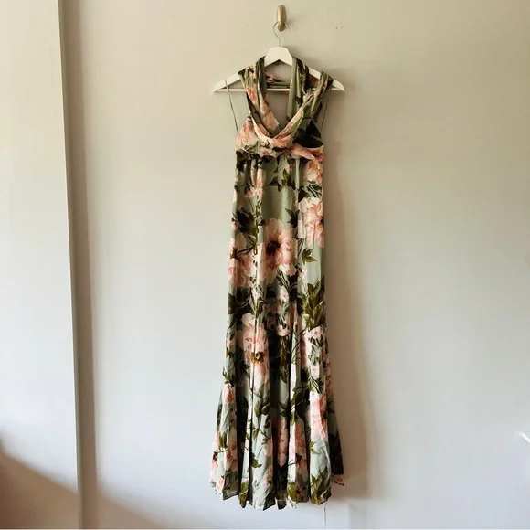 Reformation Ezria Floral Maxi Dress NWT Halter Backless Fauna Size 2โ - Picture 2 of 9